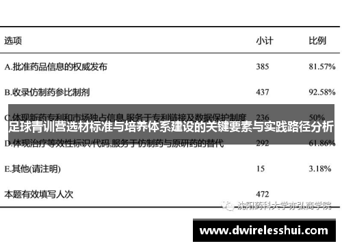 足球青训营选材标准与培养体系建设的关键要素与实践路径分析